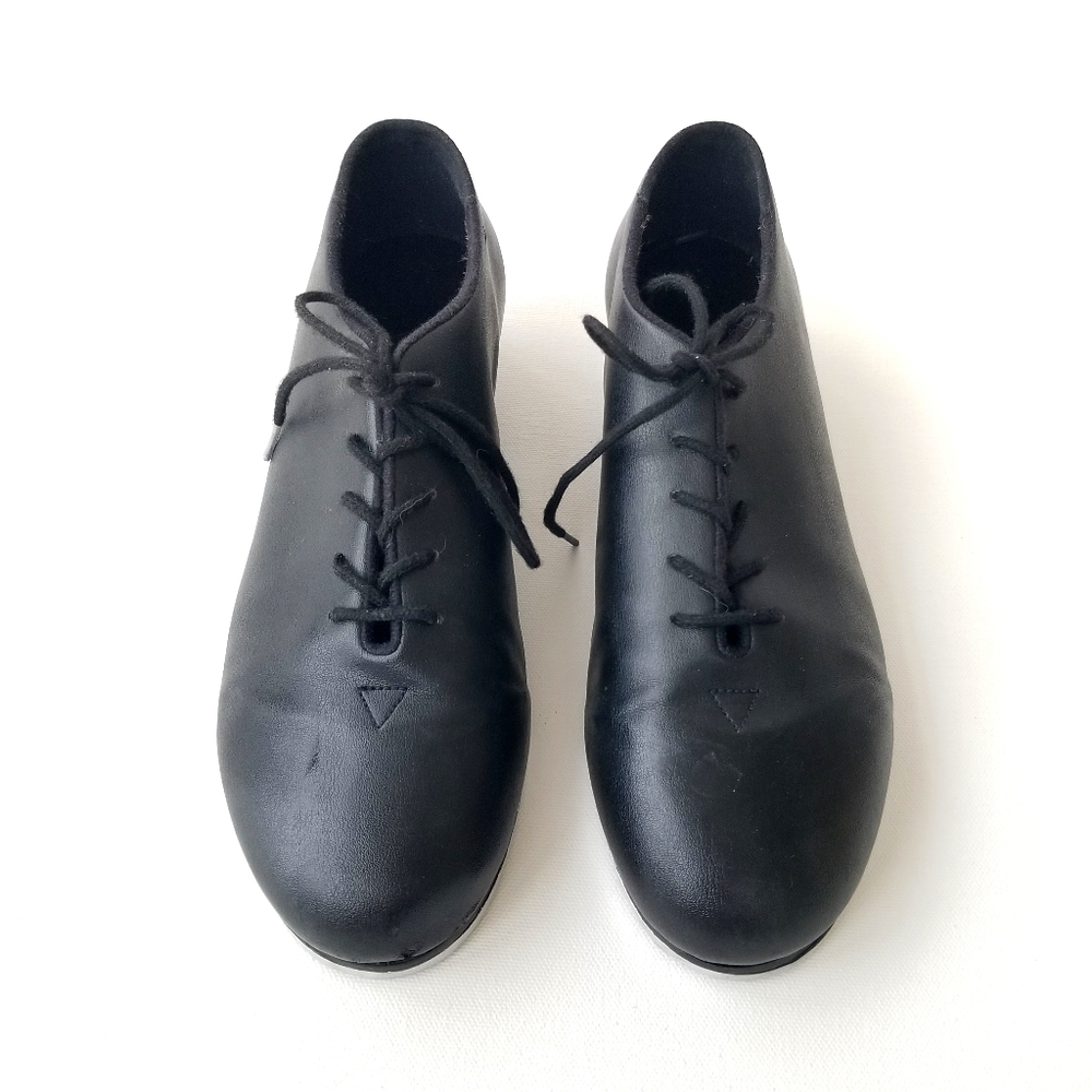 LEO Jazz Tap Dance Shoes Size 7.5M Black LS3312L - Picture 1 of 9